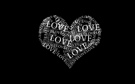 love-heart-typography