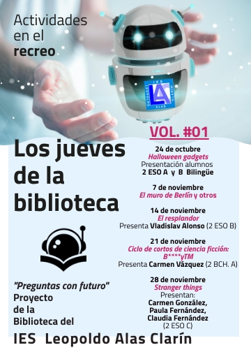 CARTEL Los jueves de la biblioteca VOL 1